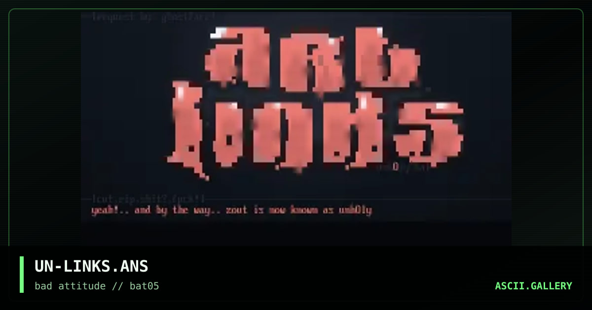 art links logo!, by unholy, 1997