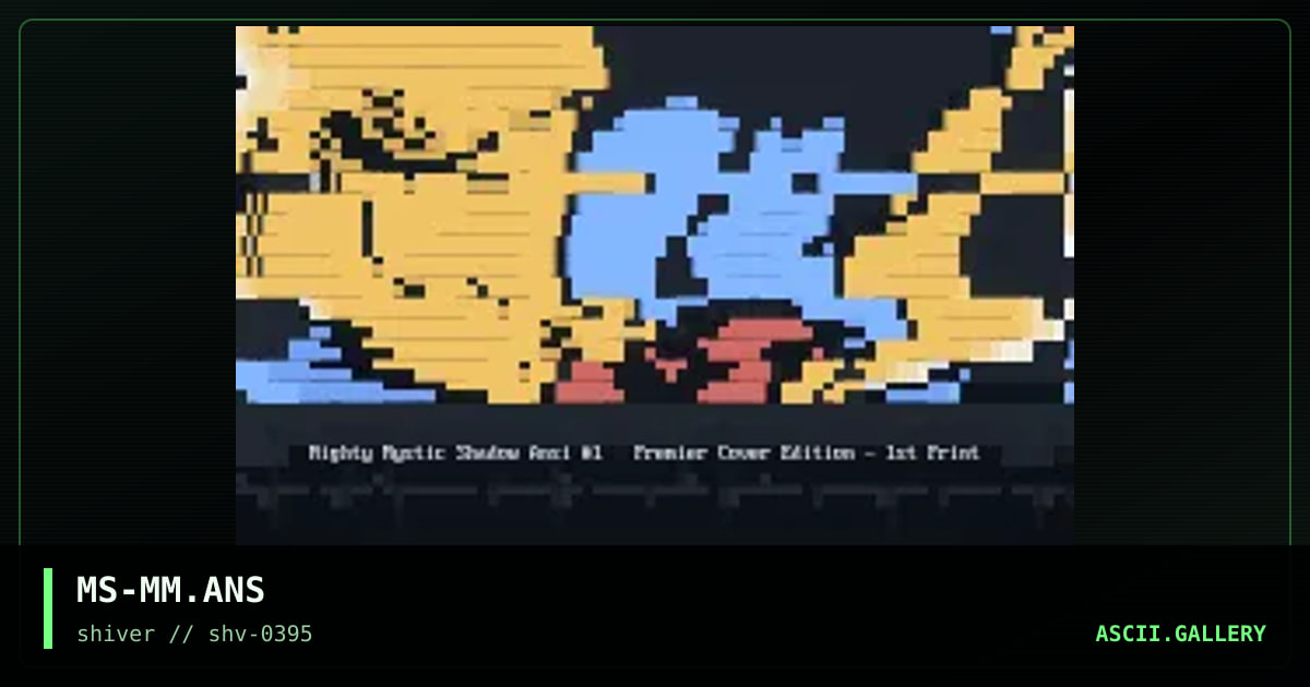 Mighty Mystic Shadow, by mystic shadow, 1995