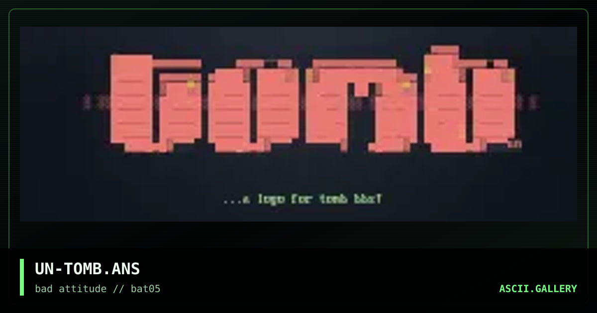 tomb logo!!, by unholy, 1997