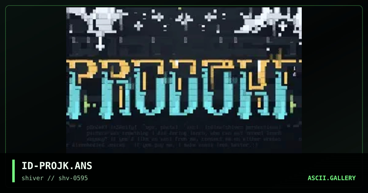 Project Insanity, by iodine, 1995