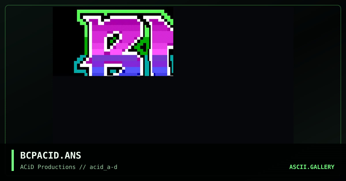 BCPACID.ANS, by grimm, radman, 1990