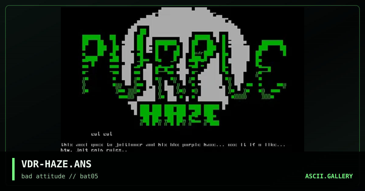 Purple Haze Logo, by vader-sweden, 1997