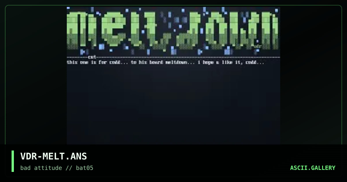meltdown bbs logo, by vader-sweden, 1997