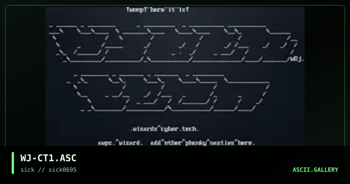 WJ-CT1.ASC, by woj, 1995