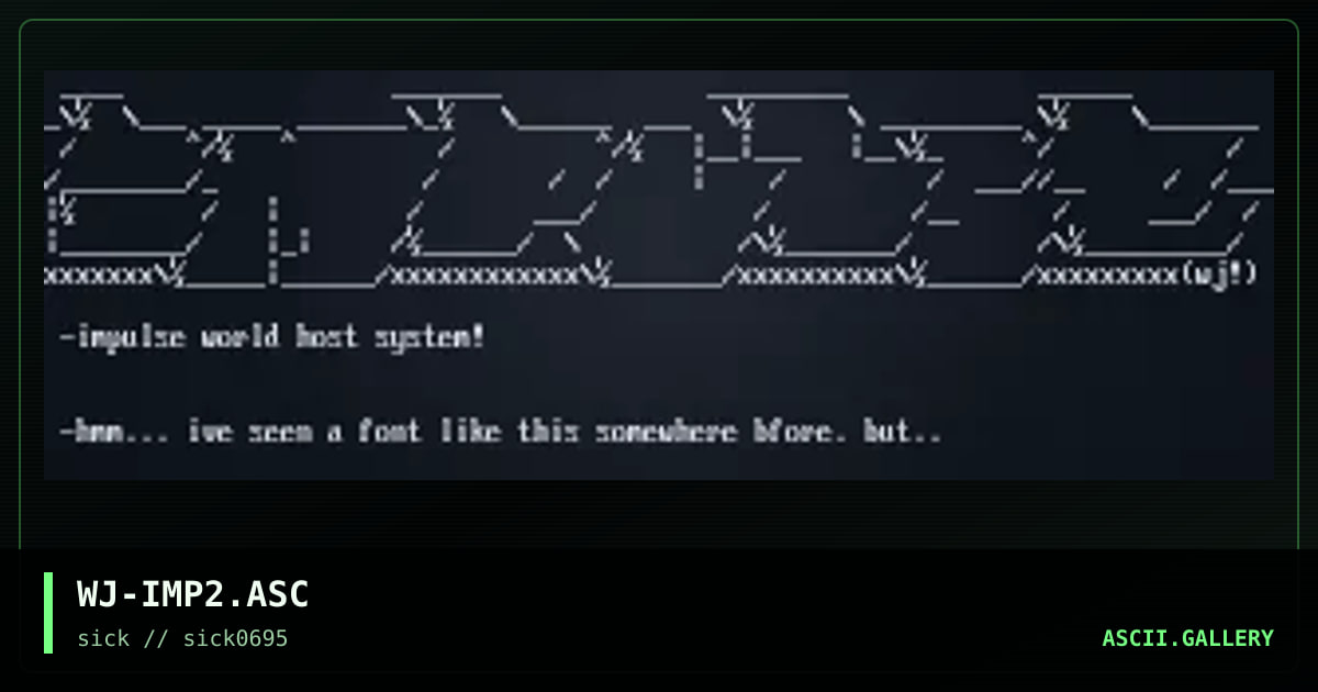 WJ-IMP2.ASC, by woj, 1995