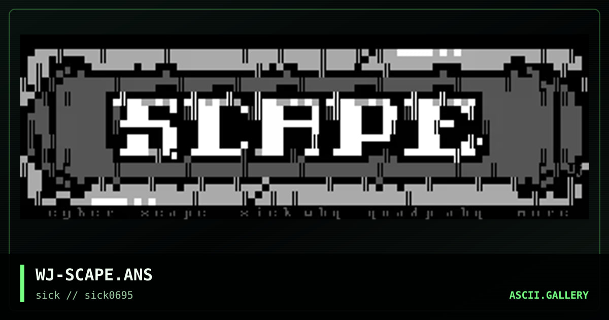 WJ-SCAPE.ANS, by woj, 1995