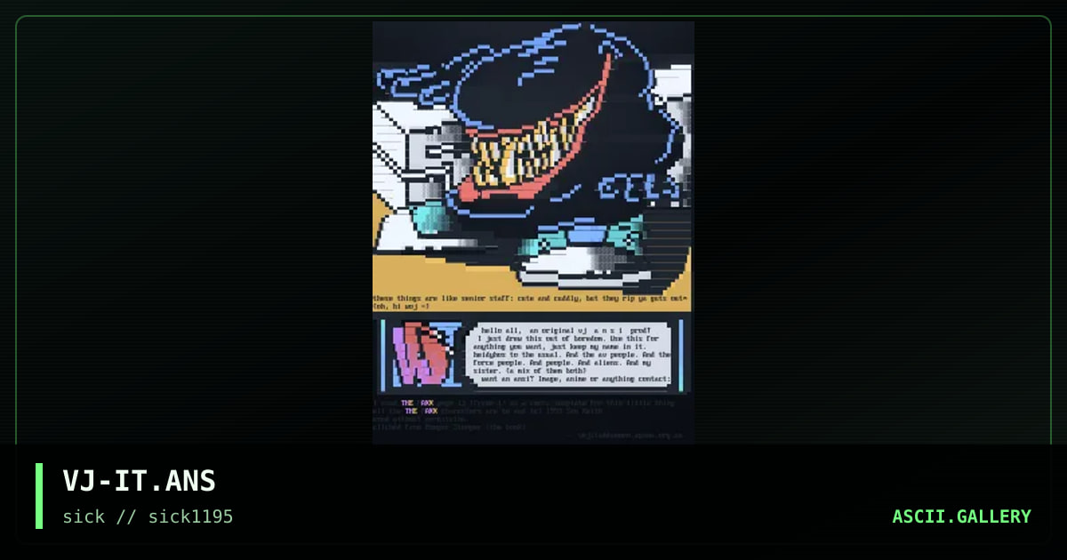 Thingy-with-big-teeth. (Not Maxx), by vejita, 1995