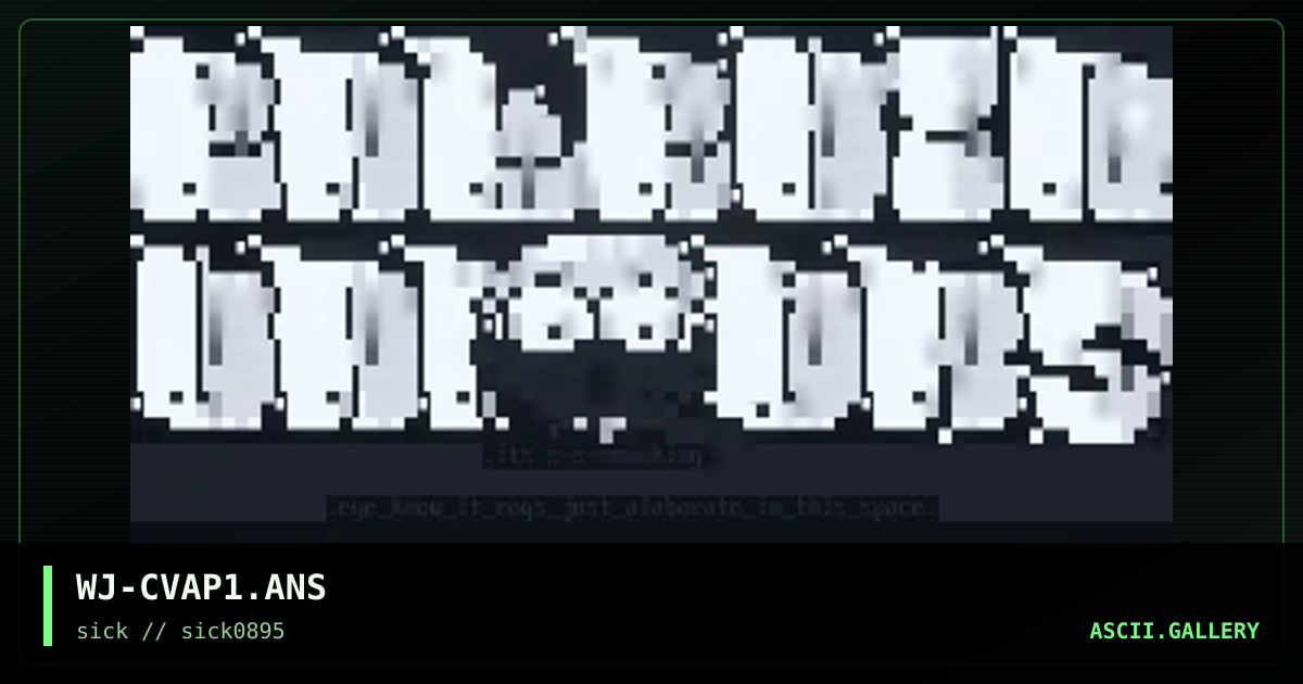 WJ-CVAP1.ANS, by woj, 1995