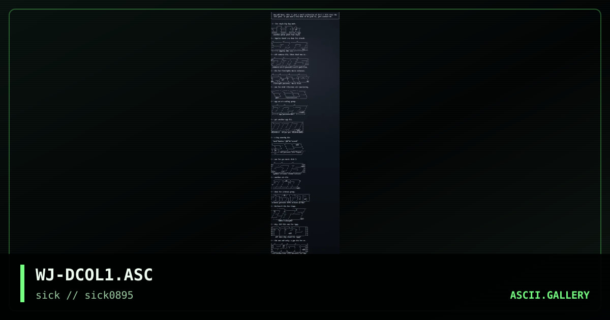 WJ-DCOL1.ASC, by woj, 1995