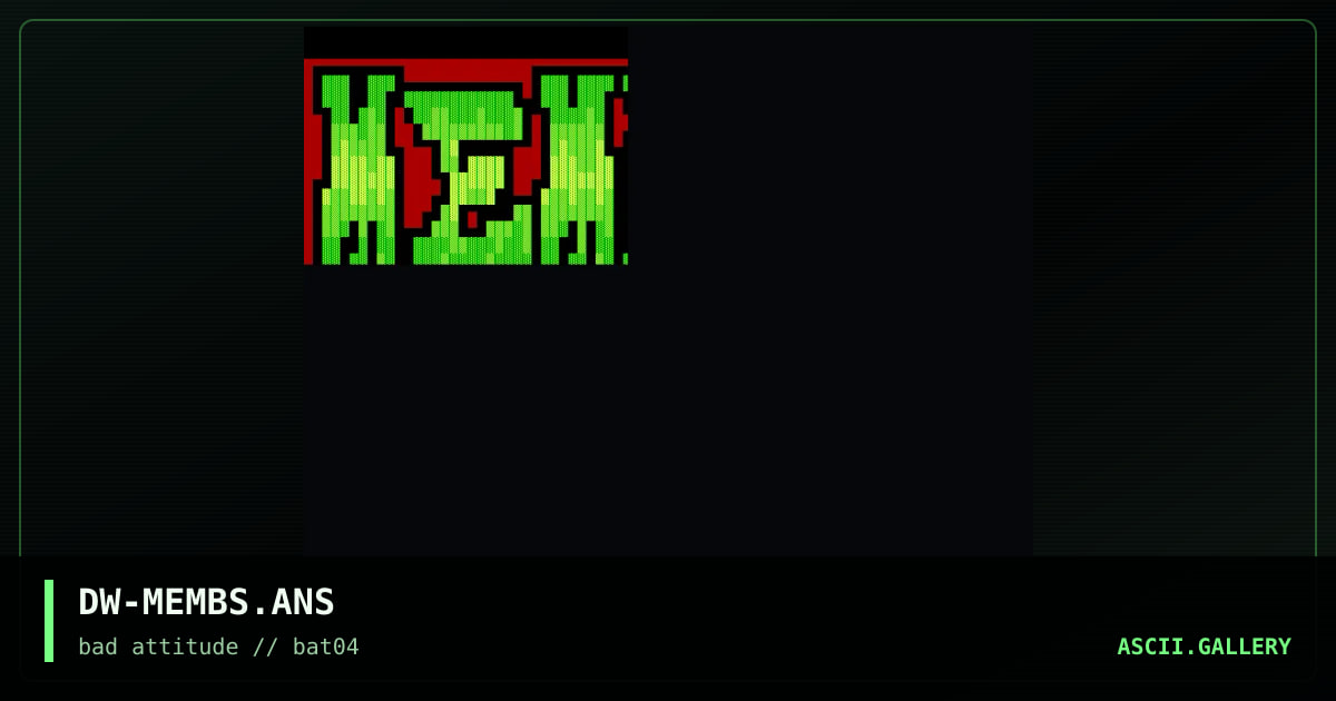 members, by darkwing, 1997
