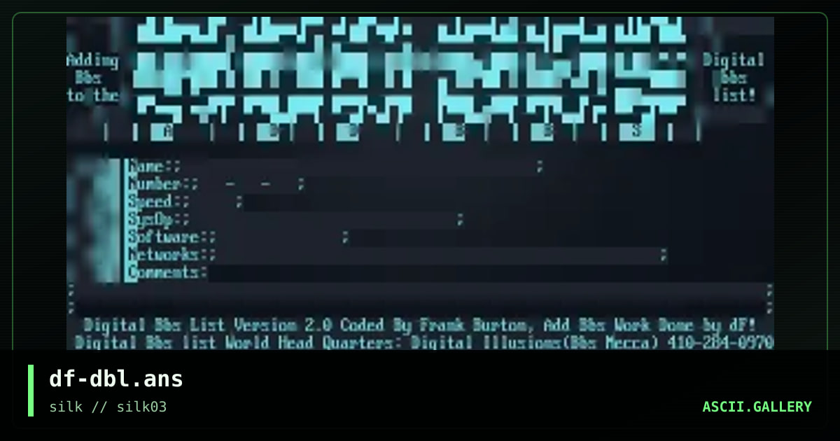 df-dbl.ans, by df, 1997