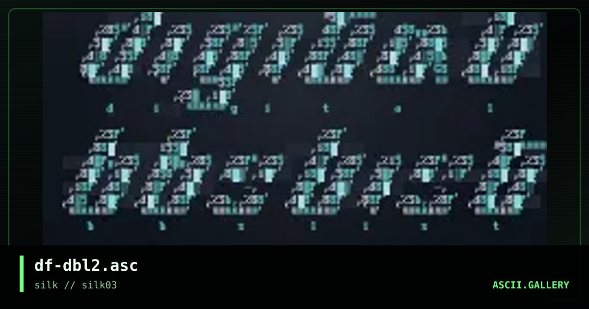df-dbl2.asc, by df, 1997