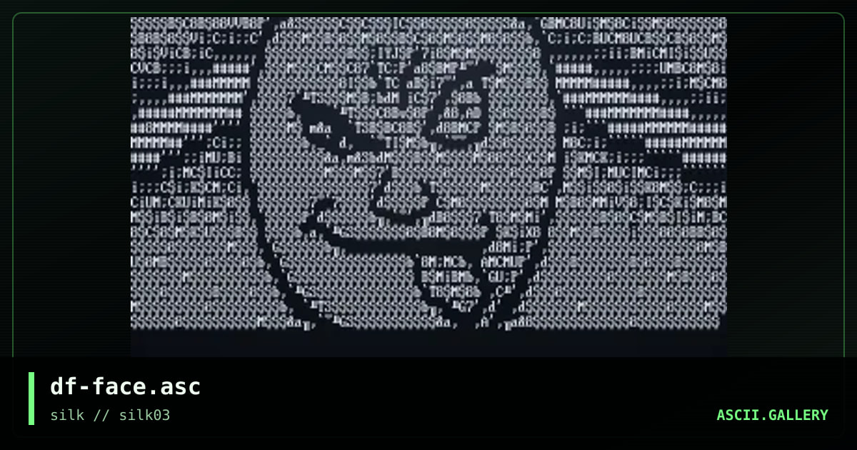 df-face.asc, by df, 1997