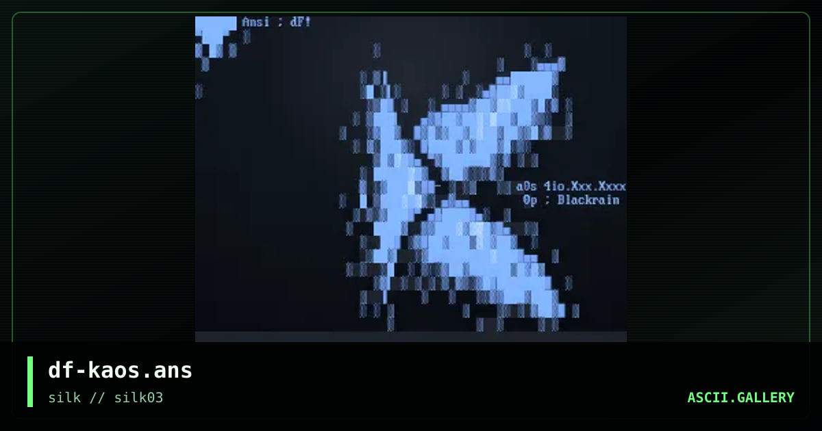 df-kaos.ans, by df, 1997