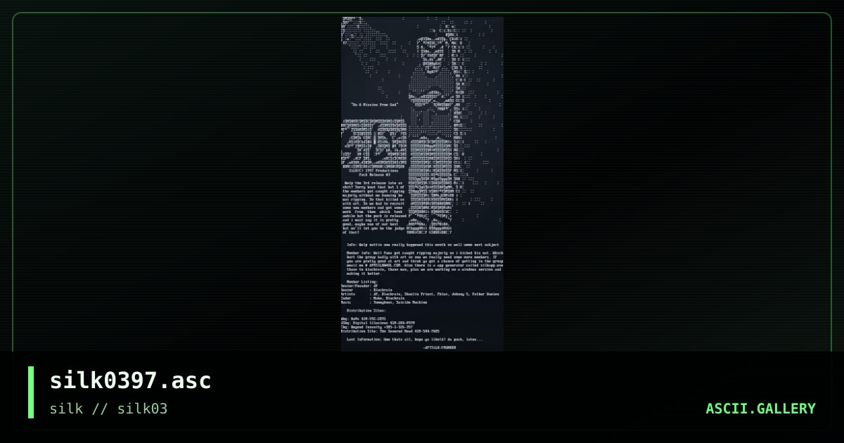 silk0397.asc, by df, 1997