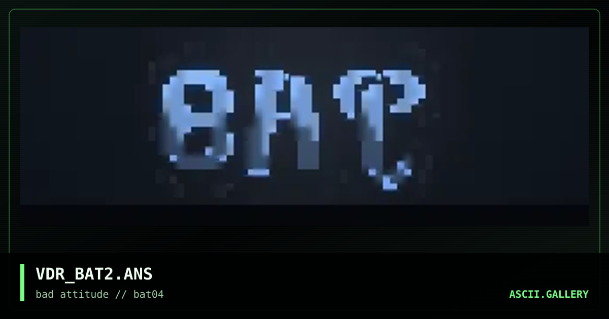 another bat logo, by vader-sweden, 1997