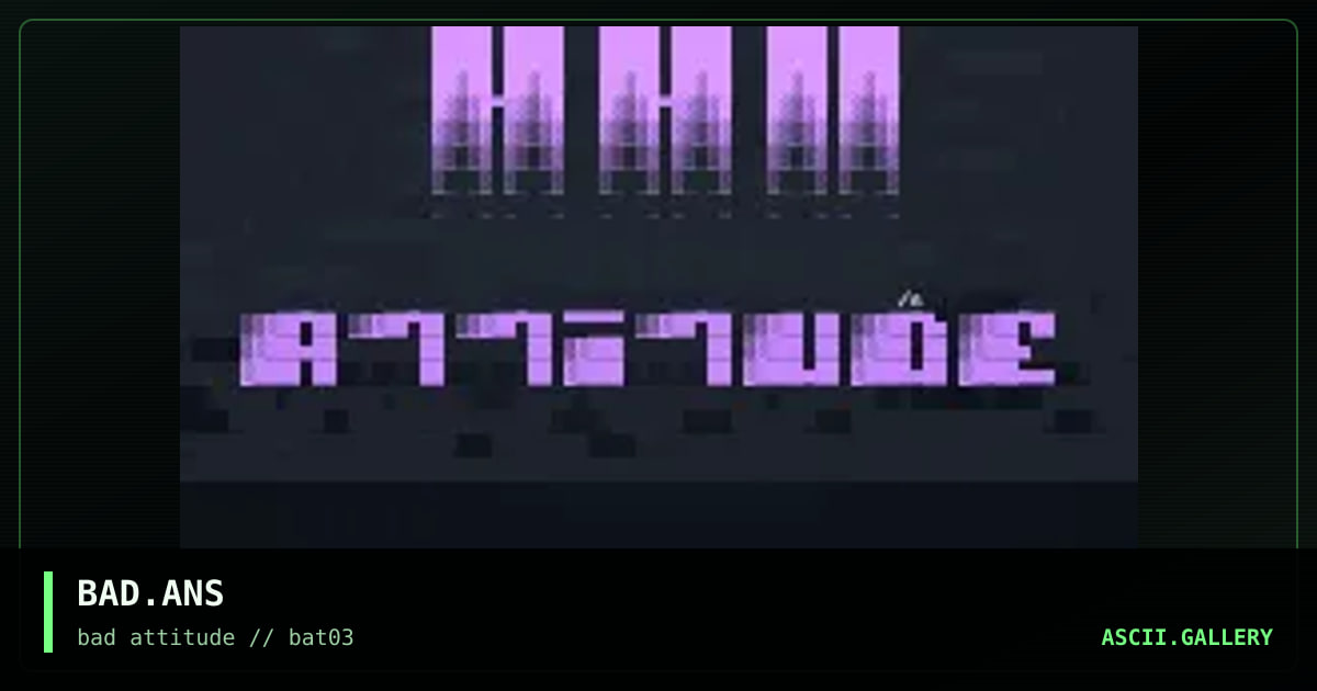 BAD.ANS, by artoo, 1996