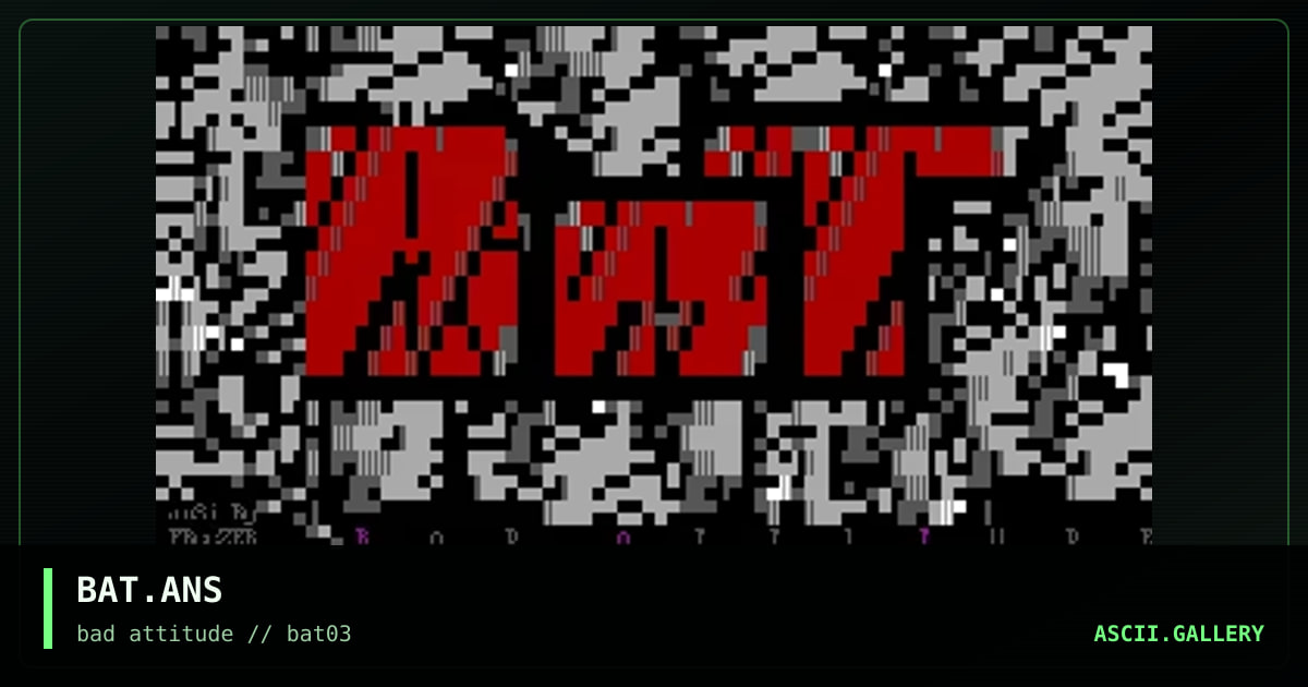 BAT.ANS, by freezer, 1996