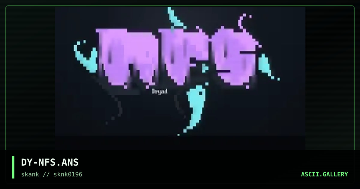 NFS, by dryad, 1996