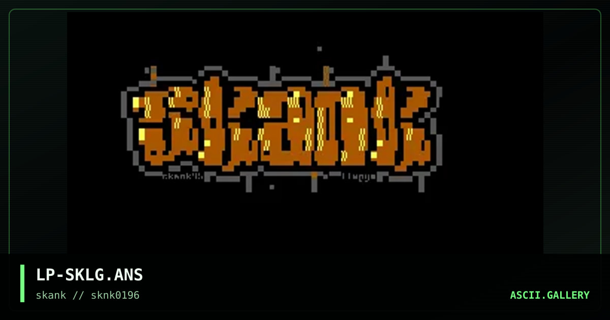 SKANK Logo, by limpy, 1996