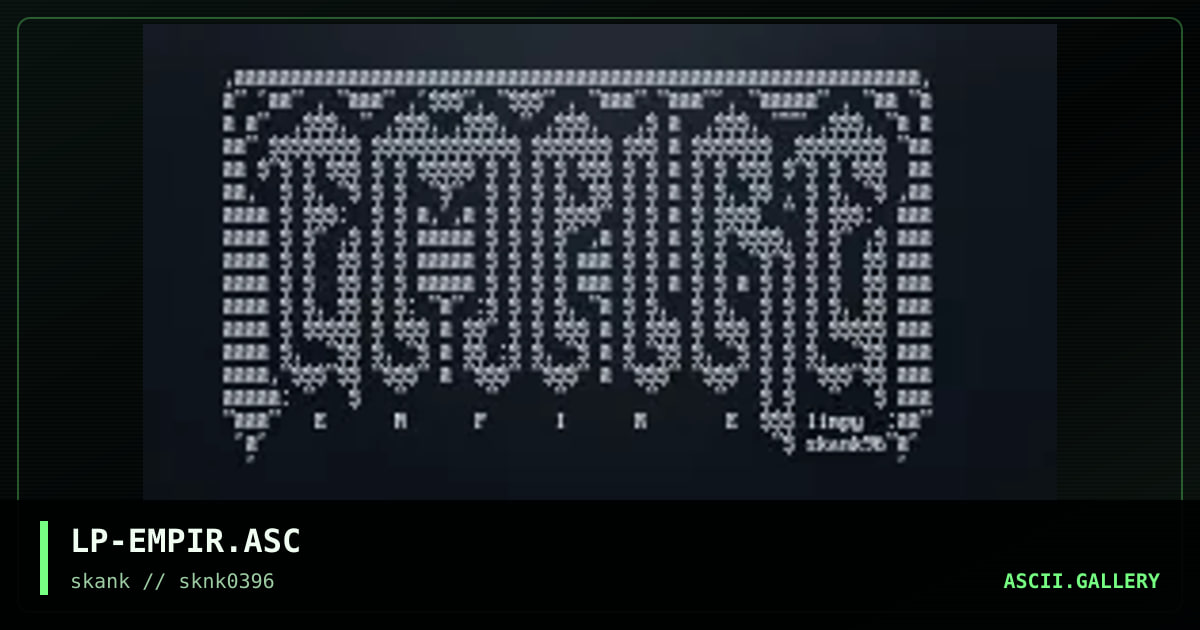 EMPiRE, by limpy, 1996