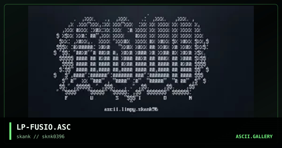 F U S i O N, by limpy, 1996