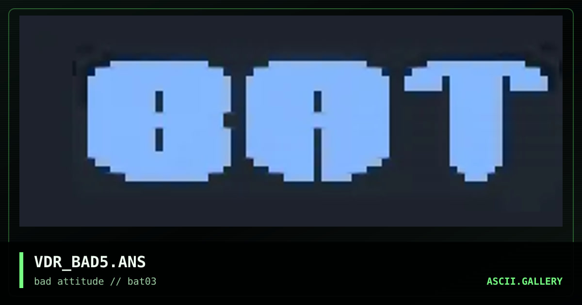 VDR_BAD5.ANS, by vader-sweden, 1996