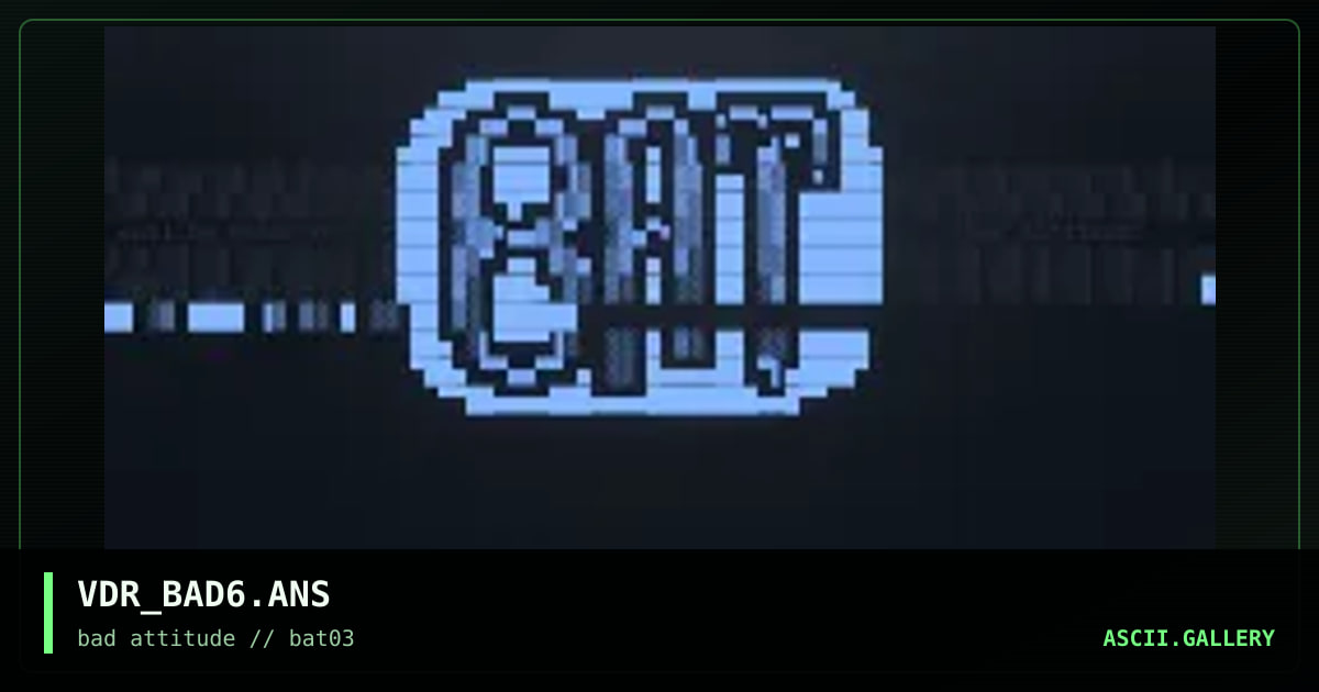 VDR_BAD6.ANS, by vader-sweden, 1996