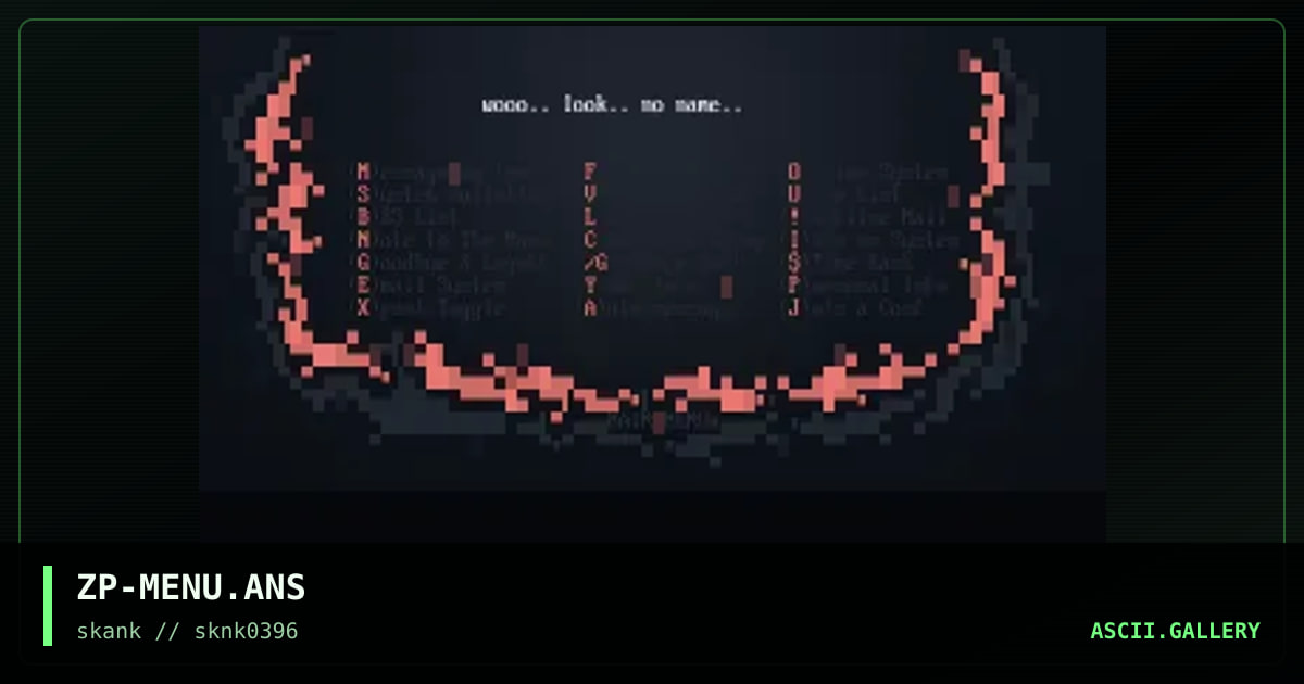 A Menu!, by zippy, 1996