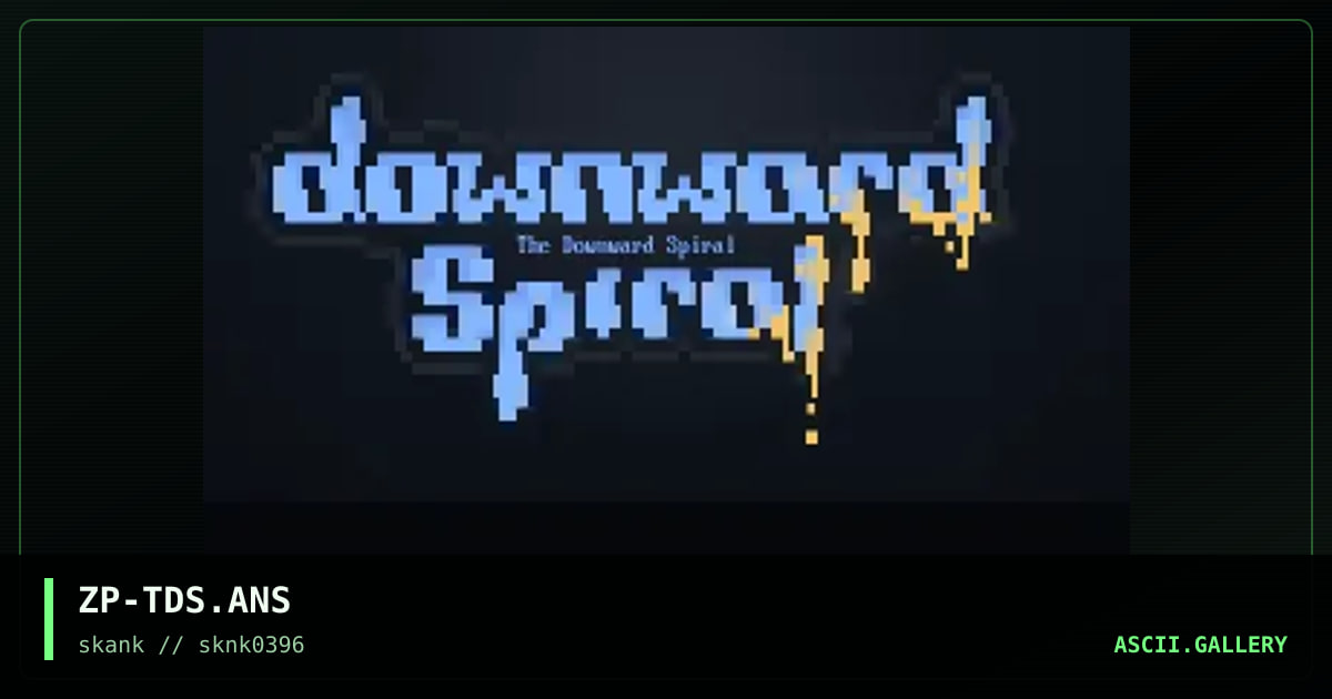 The Downward Spiral, by zippy, 1996
