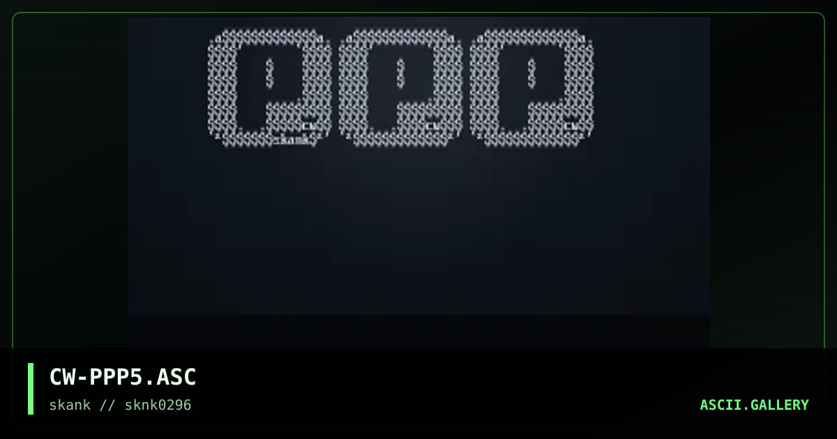 PPP, by china white, 1996