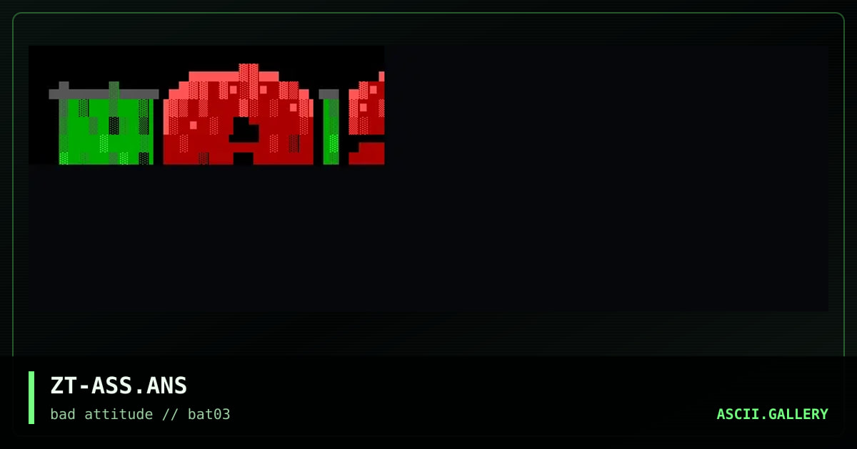 ass(kicking group!), by zout, 1996