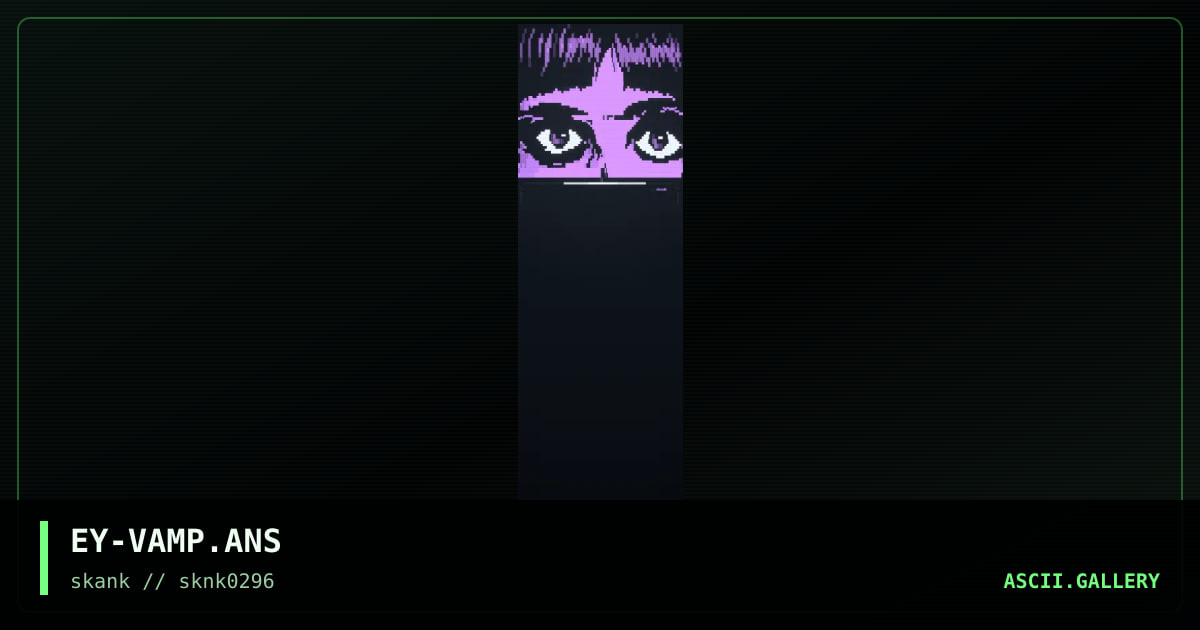 Vampire, by eyeball, 1996