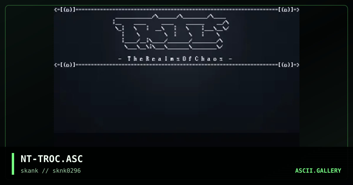 TROC Logo, by nightrain, 1996