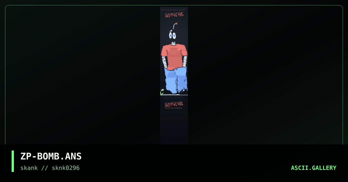 Bomb, by zippy, 1996