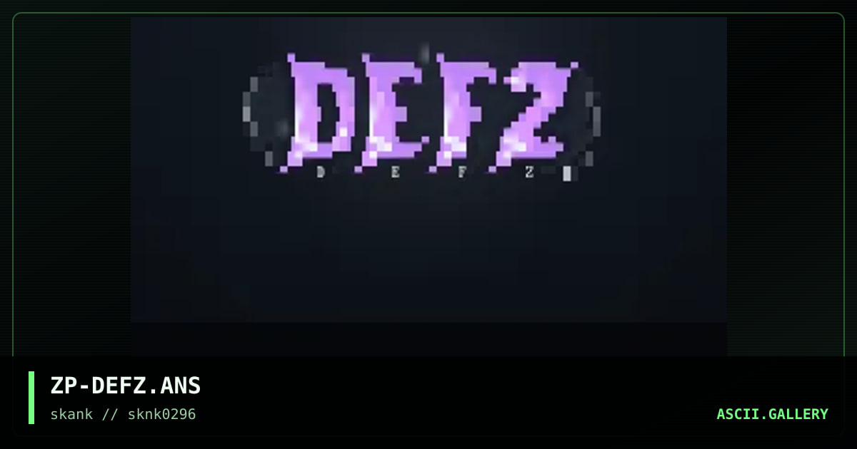 Defs, by zippy, 1996
