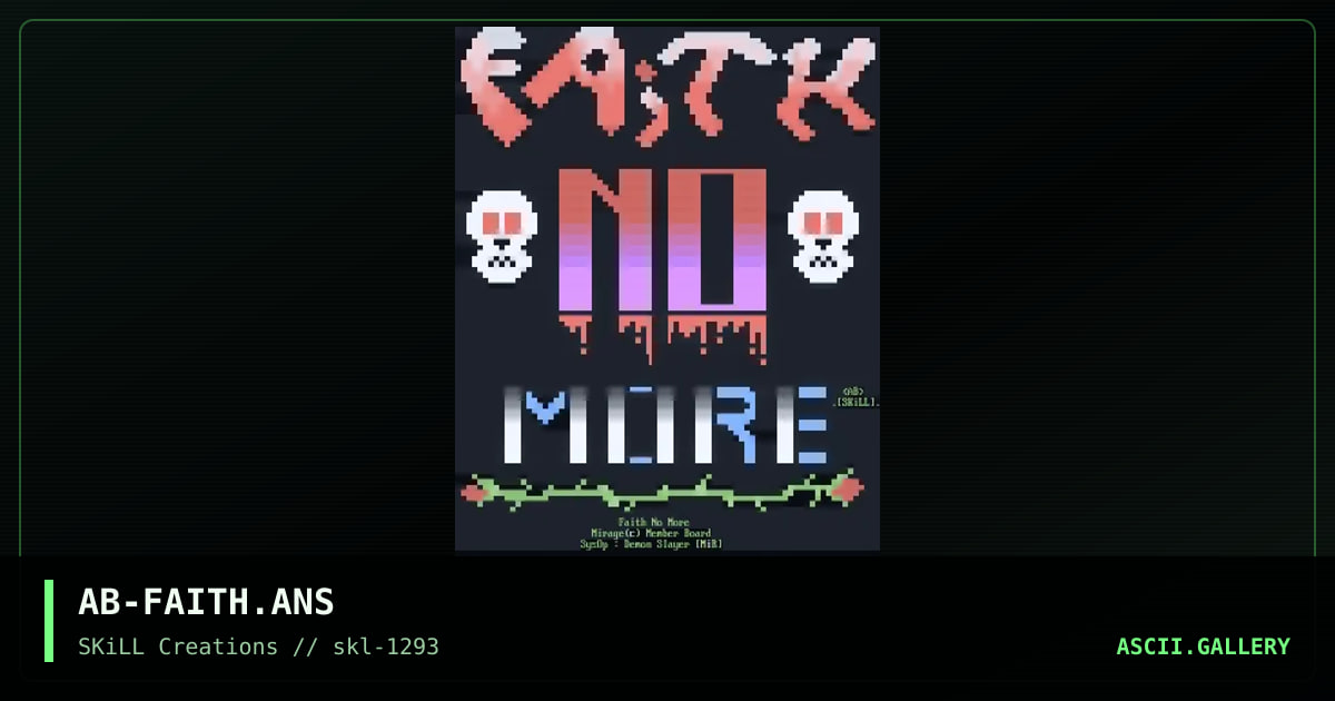 AB-FAITH.ANS, by abomination, 1993