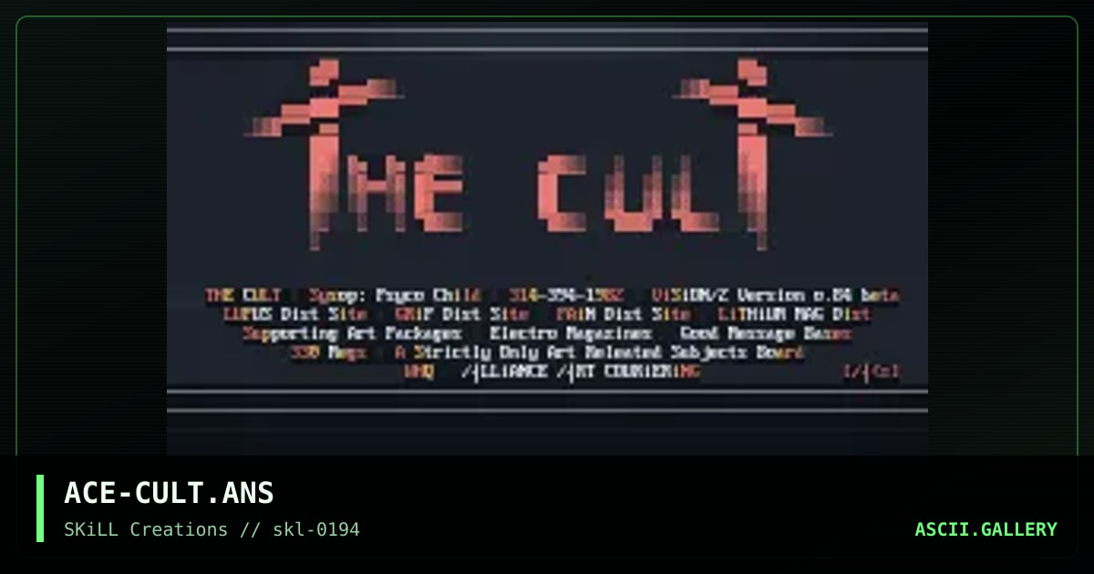 ACE-CULT.ANS, by ace, 1994