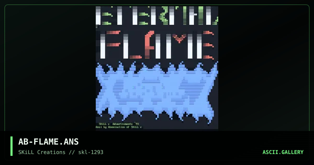 AB-FLAME.ANS, by abomination, 1993