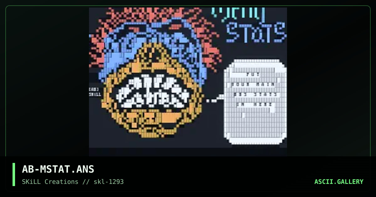 AB-MSTAT.ANS, by abomination, 1993