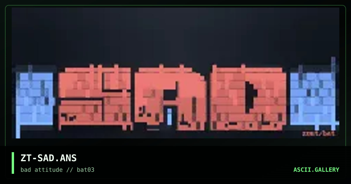 sad, by zout, 1996