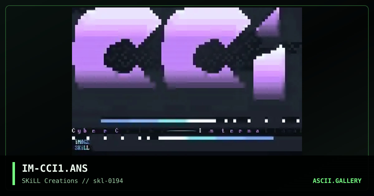 IM-CCI1.ANS, by image, 1994