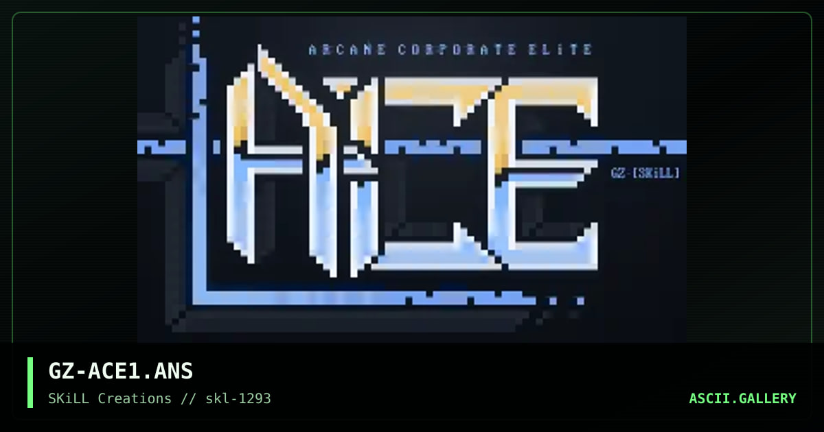 GZ-ACE1.ANS, by ground zero, 1993