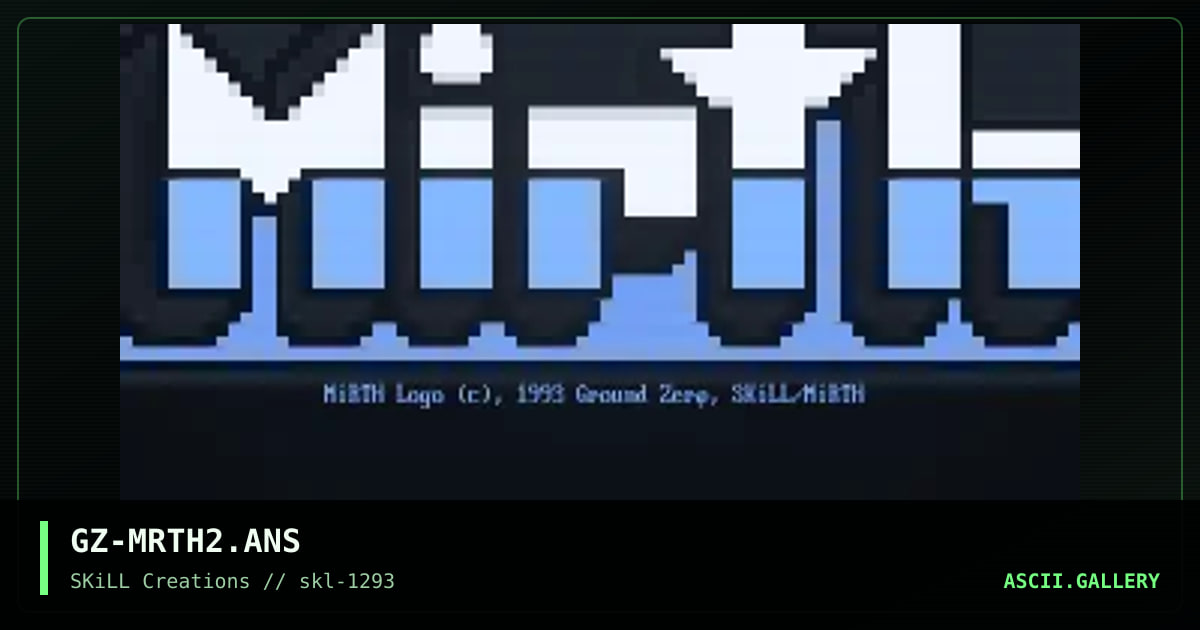 GZ-MRTH2.ANS, by ground zero, 1993
