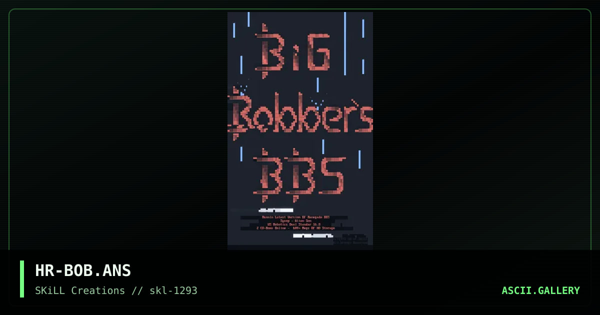 HR-BOB.ANS, by hell raiser, 1993