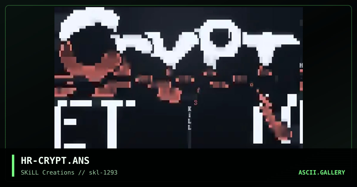 HR-CRYPT.ANS, by hell raiser, 1993