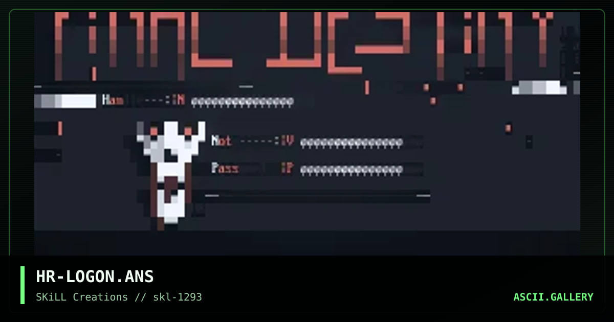 HR-LOGON.ANS, by hell raiser, 1993