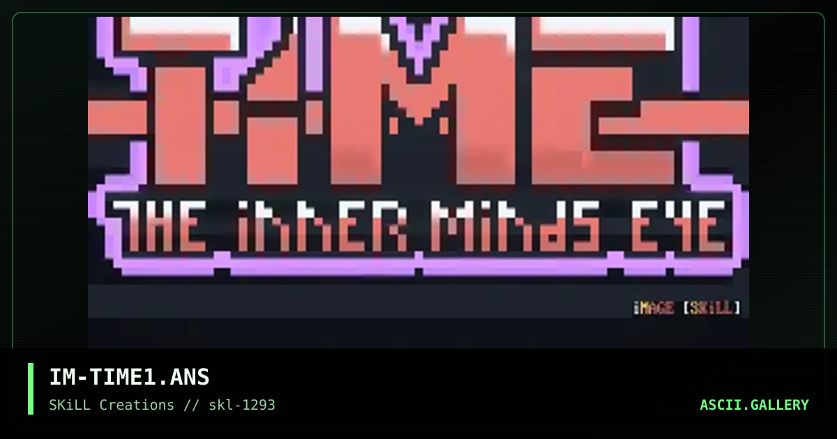 IM-TIME1.ANS, by image, 1993