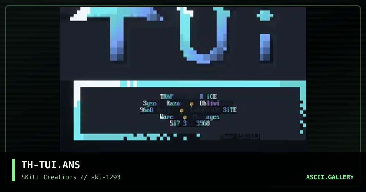 TH-TUI.ANS, by thor, 1993