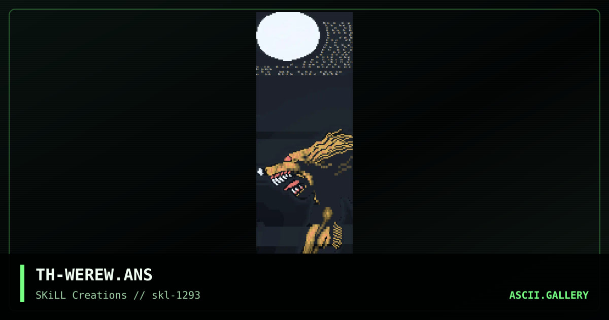 TH-WEREW.ANS, by thor, 1993
